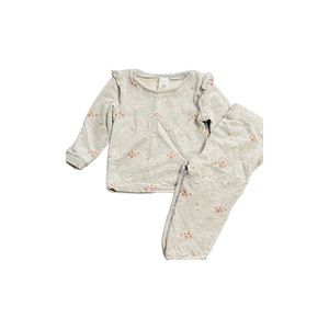 Gray floral sweatsuit